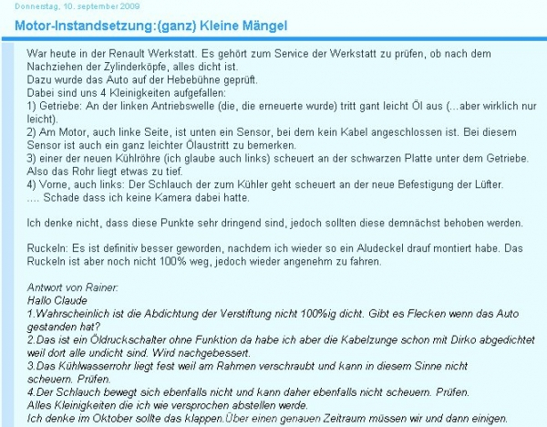 95 Nachbesserung